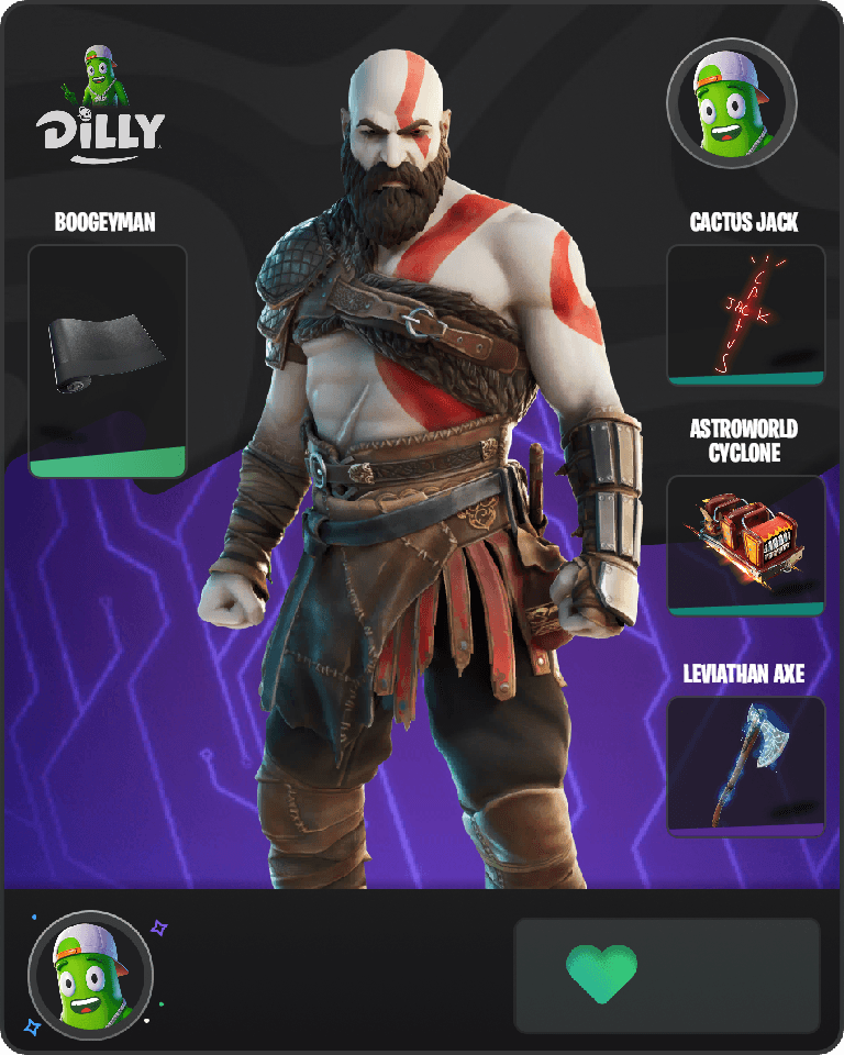 Kratos Fortnite combo