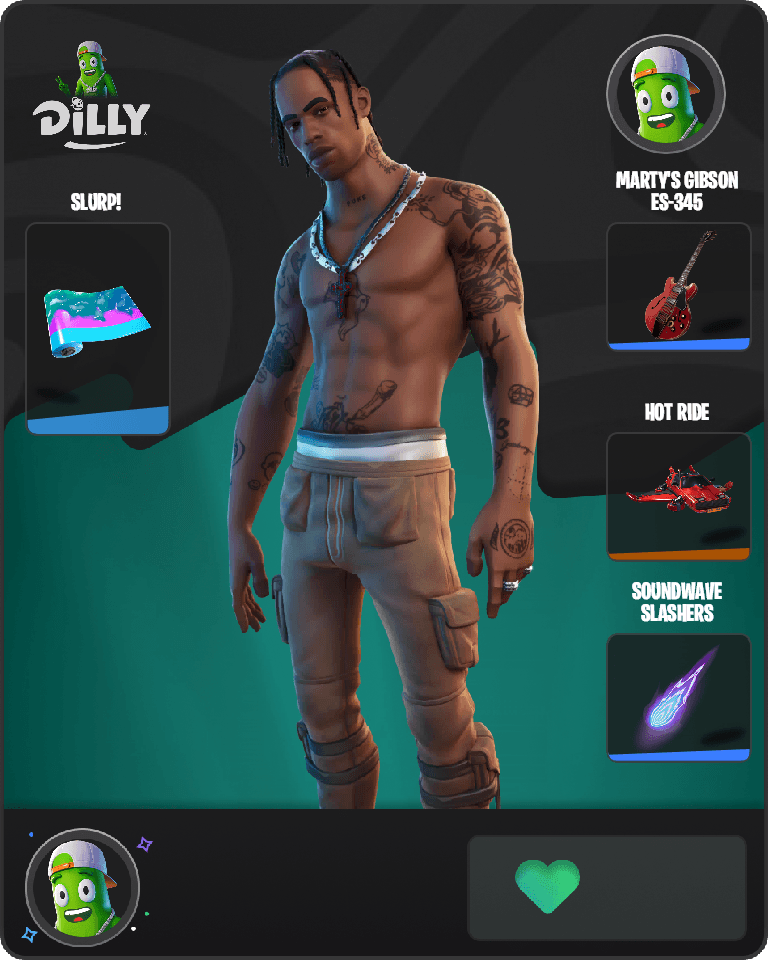 Travis Scott Fortnite combo