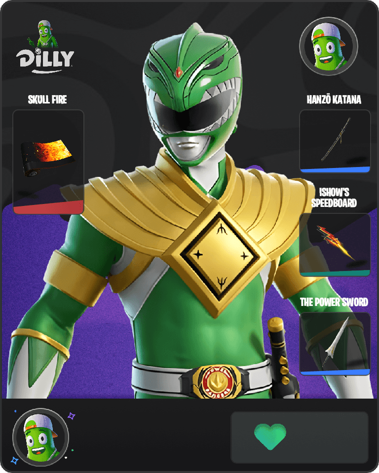 Green Ranger Fortnite combo