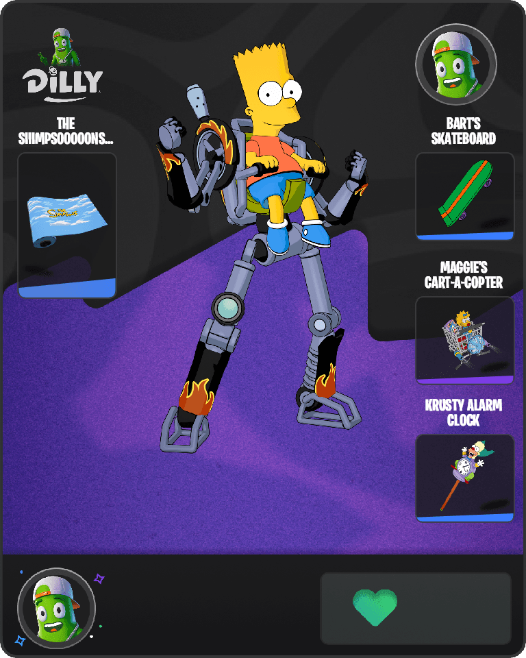 Bart Simpson Fortnite combo