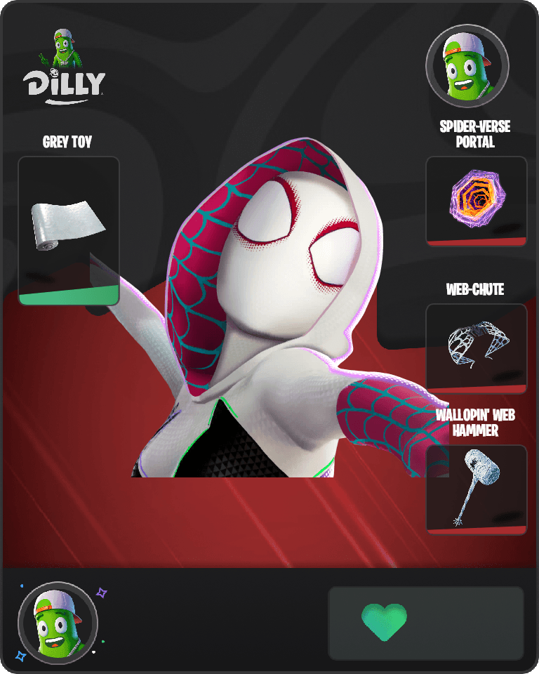 Spider-Gwen Fortnite combo