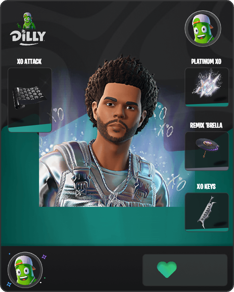Platinum The Weeknd Fortnite combo