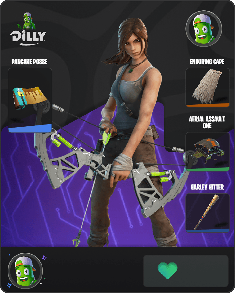 Lara Croft Fortnite combo
