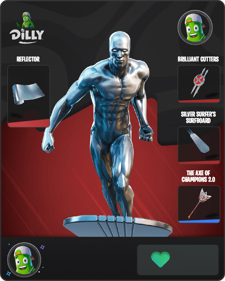 Silver Surfer Fortnite combo