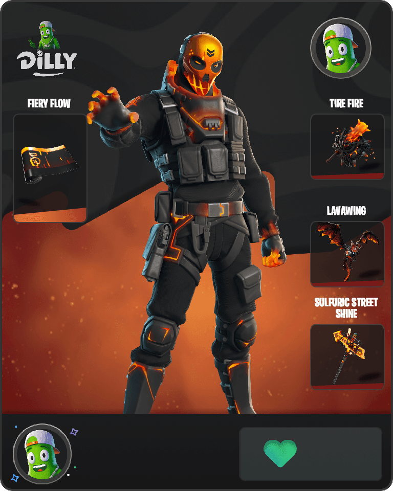 Molten Metal Mouth Fortnite combo