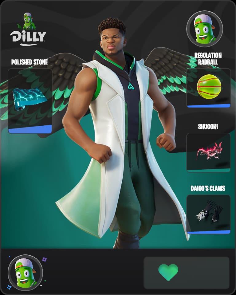 Giannis Antetokounmpo Fortnite skin combo