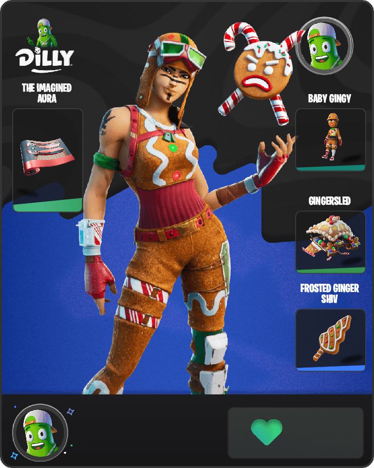 Gingerbread Raider Fortnite combo
