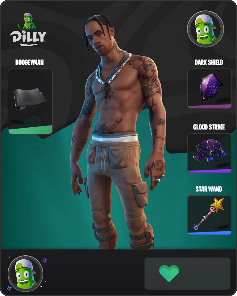 Travis Scott Fortnite combo