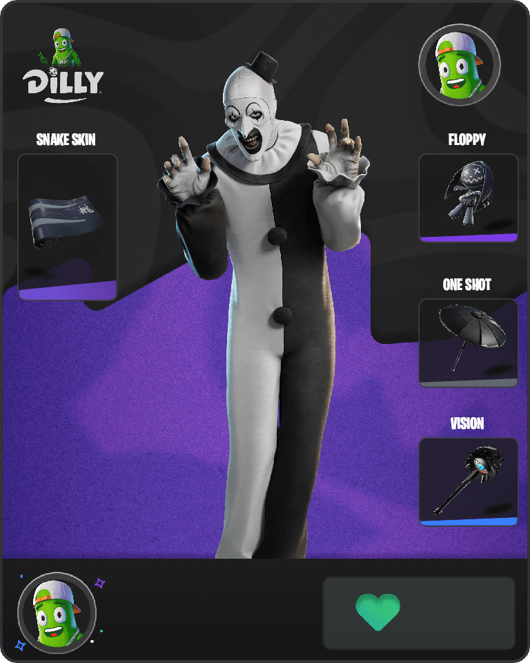 Art the Clown Fortnite combo
