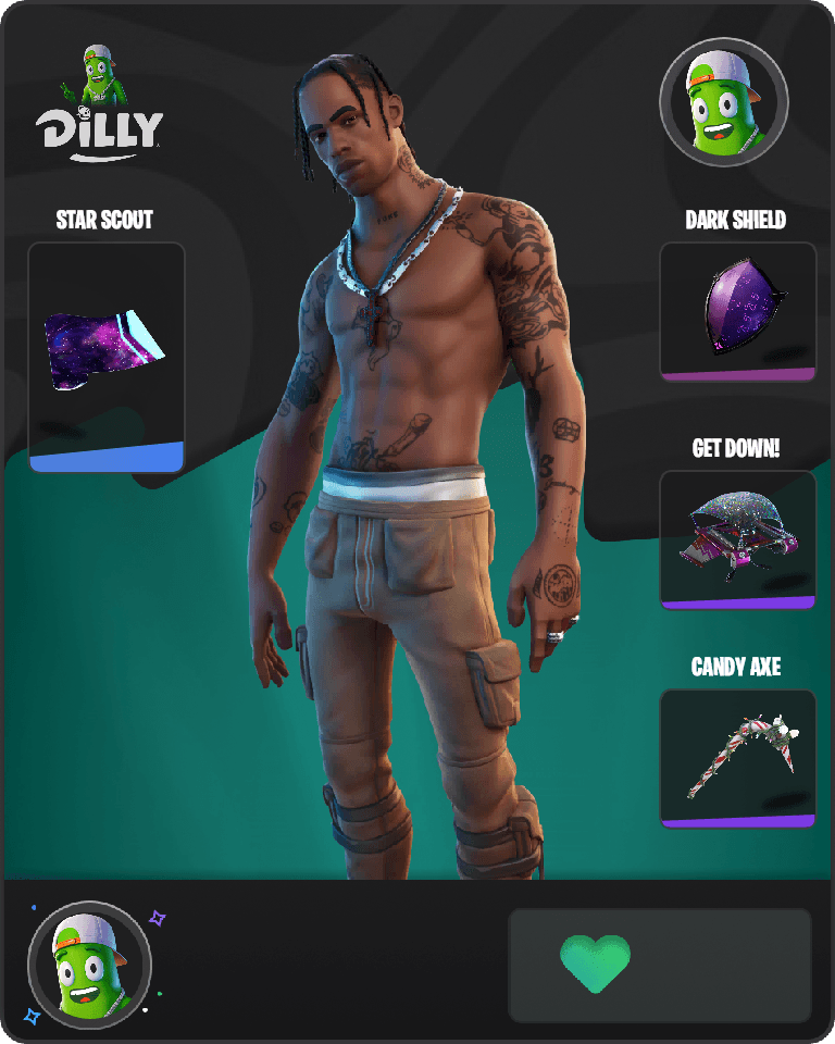 Travis Scott Fortnite combo