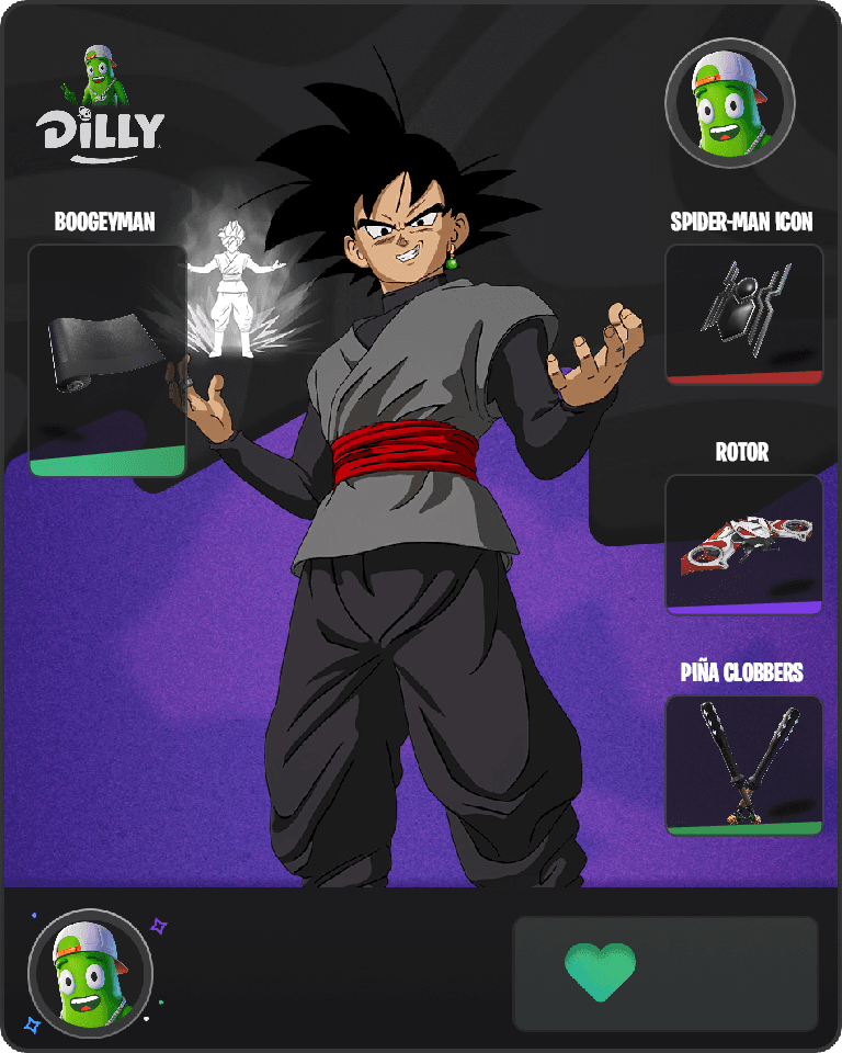 Goku Black Fortnite combo