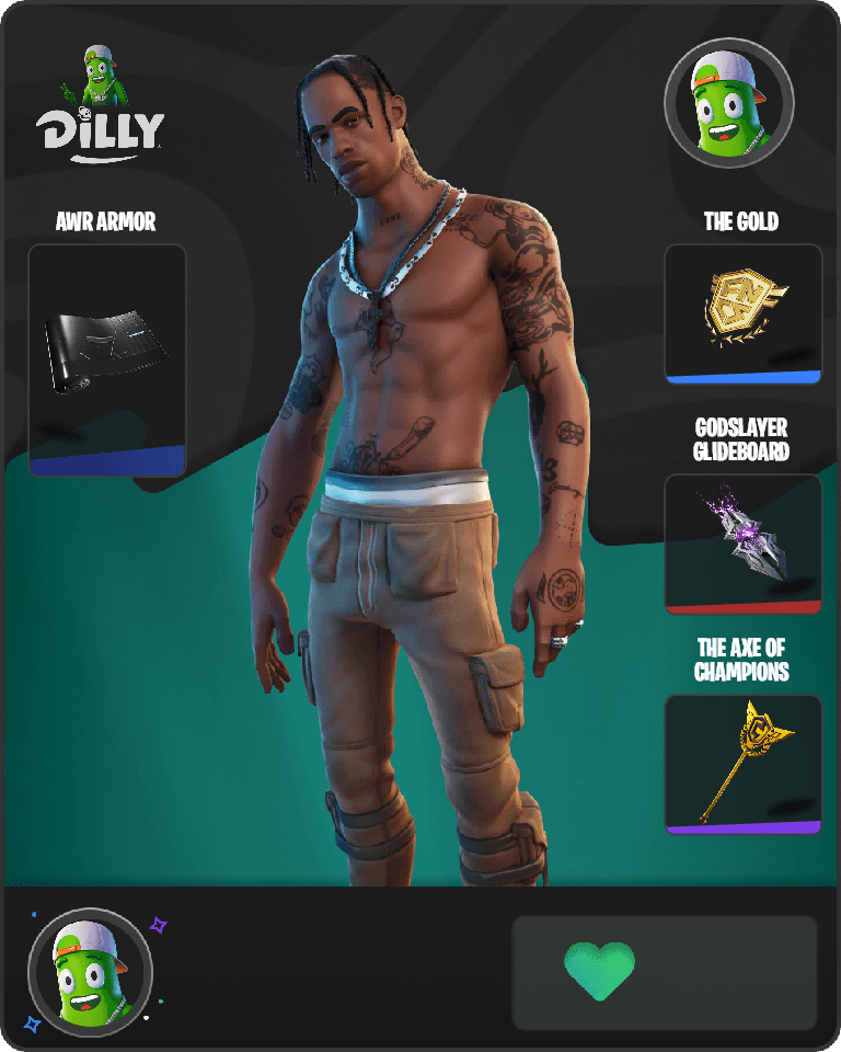 Travis Scott Fortnite combo