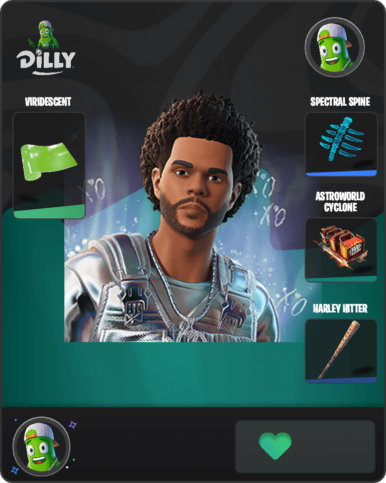 Platinum The Weeknd Fortnite combo