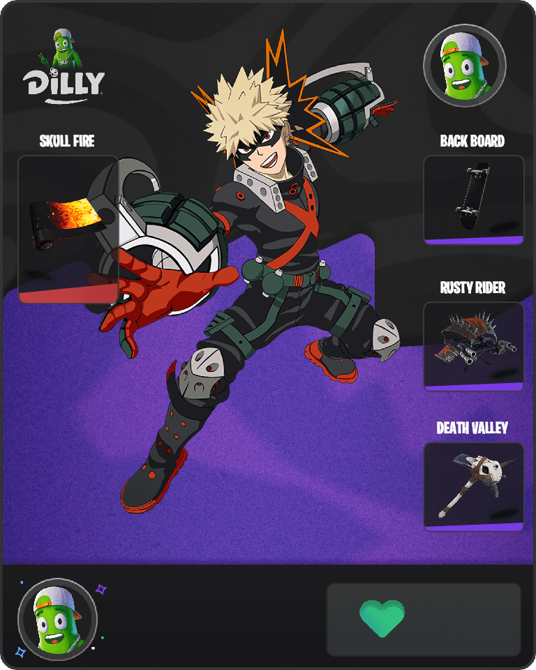 Katsuki Bakugo Fortnite combo