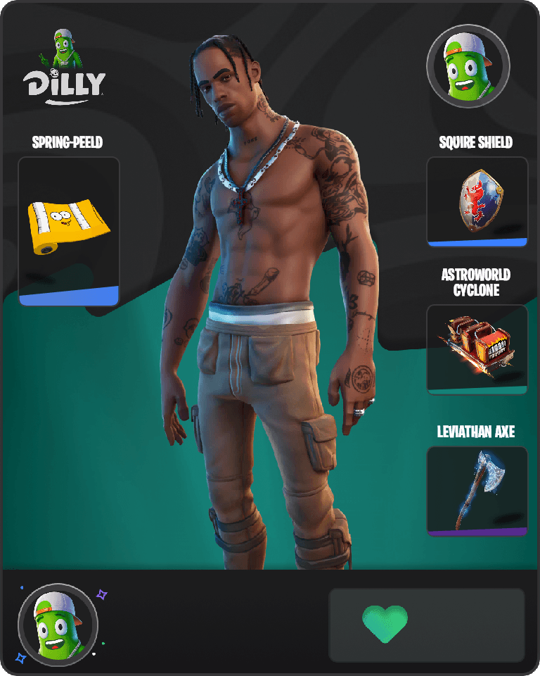 Travis Scott Fortnite combo