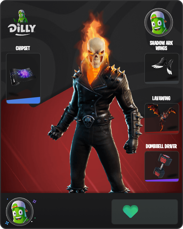 Ghost Rider Fortnite skin combo