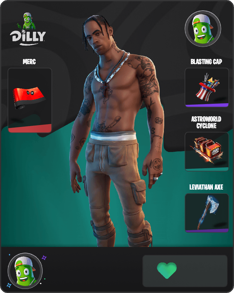 Travis Scott Fortnite combo