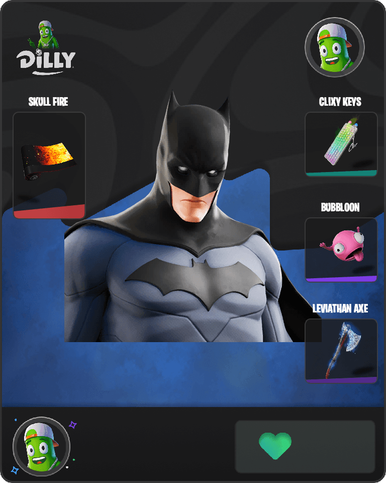 Batman Comic Book Outfit Fortnite combo