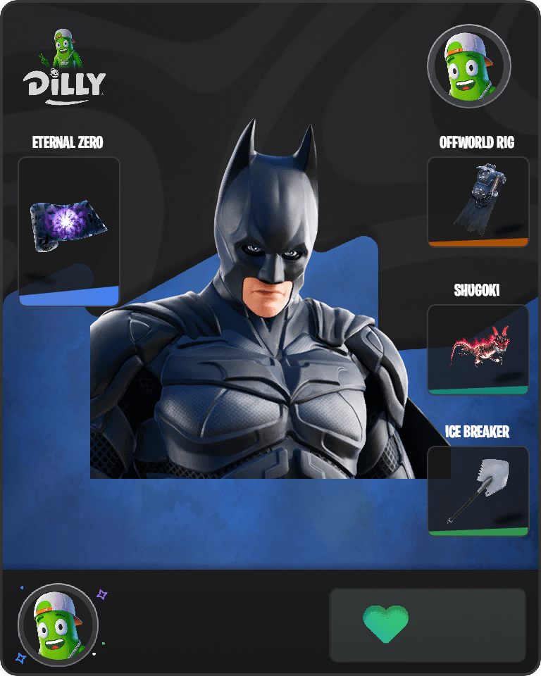 The Dark Knight Movie Outfit Fortnite combo