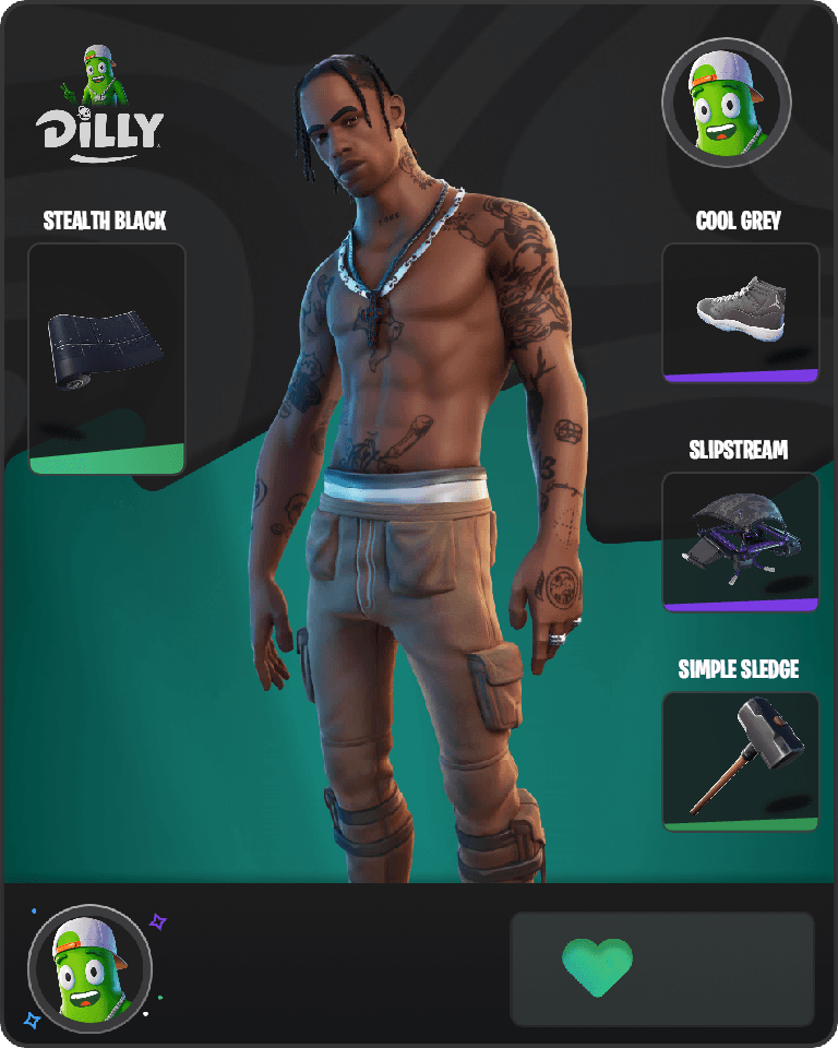Travis Scott Fortnite combo