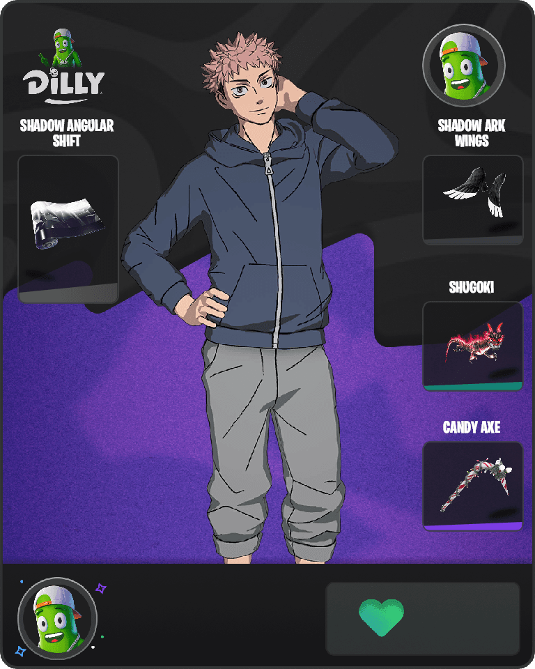 Streetwear Yuji Itadori Fortnite combo