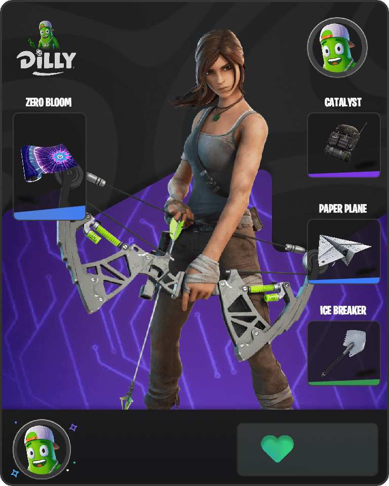 Lara Croft Fortnite combo
