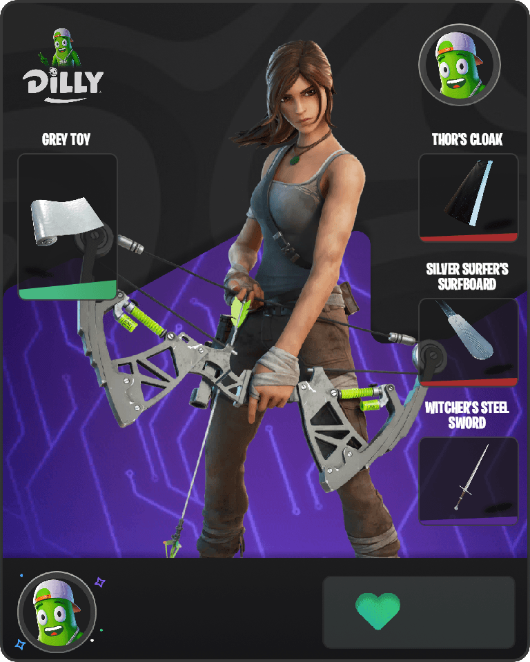 Lara Croft Fortnite combo