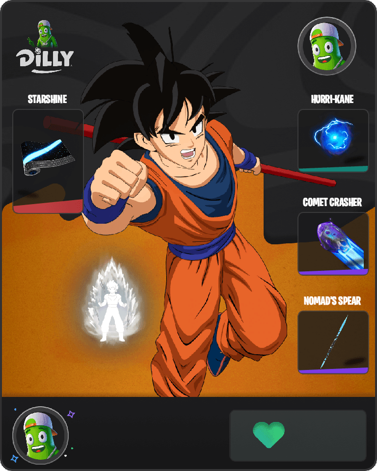 Son Goku Fortnite combo