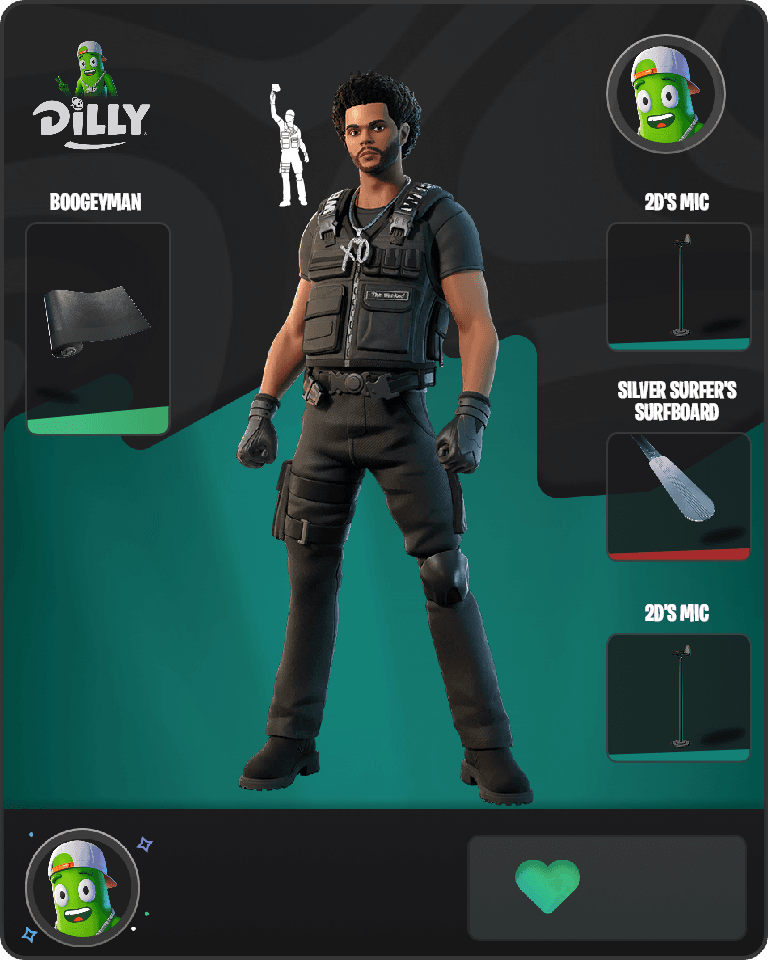 The Weeknd Combat Fortnite combo