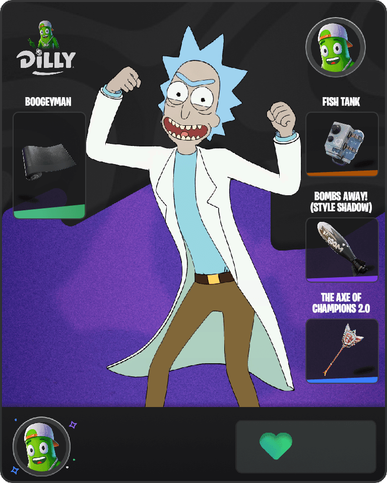 Rick Sanchez Fortnite combo