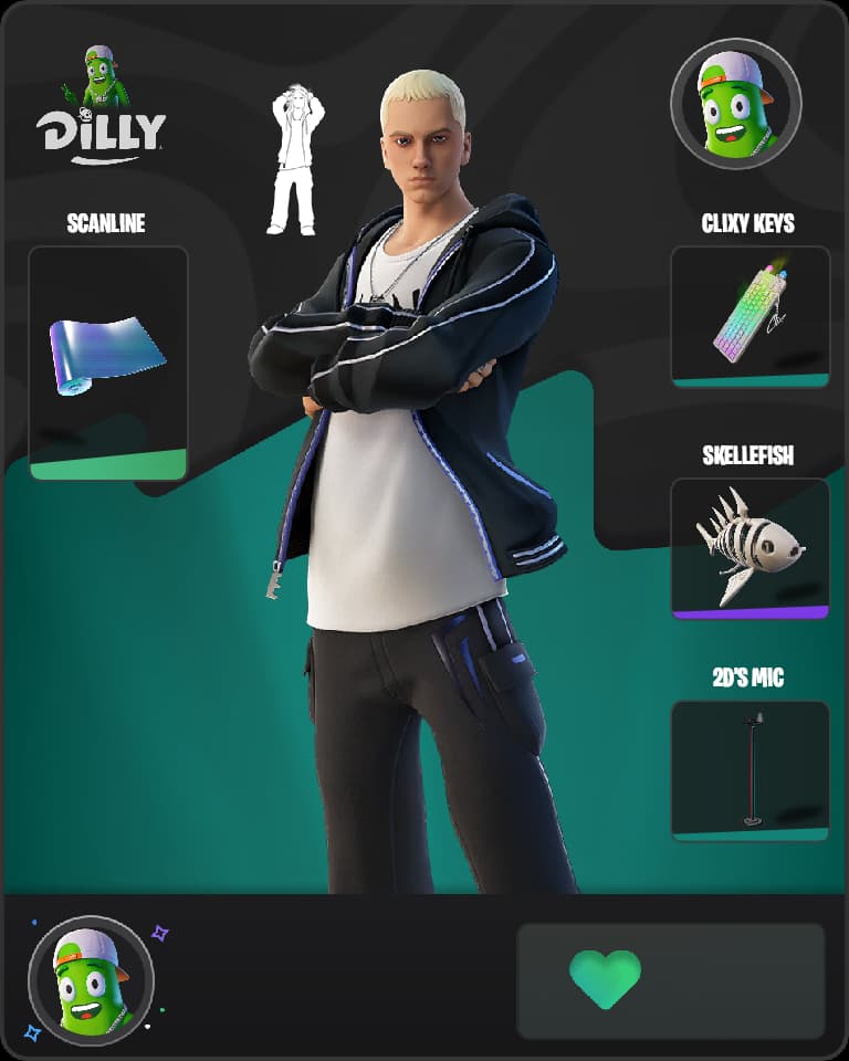 Slim Shady Fortnite skin combo