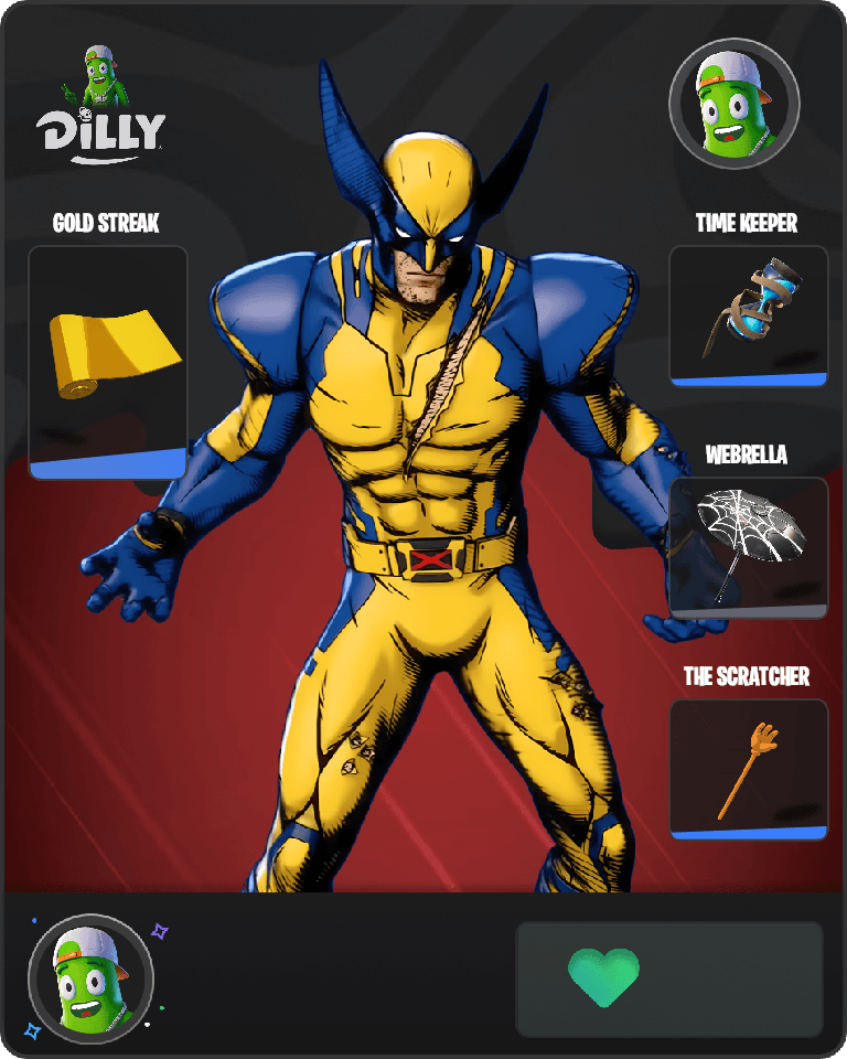 Wolverine (Pen & Ink) Fortnite combo