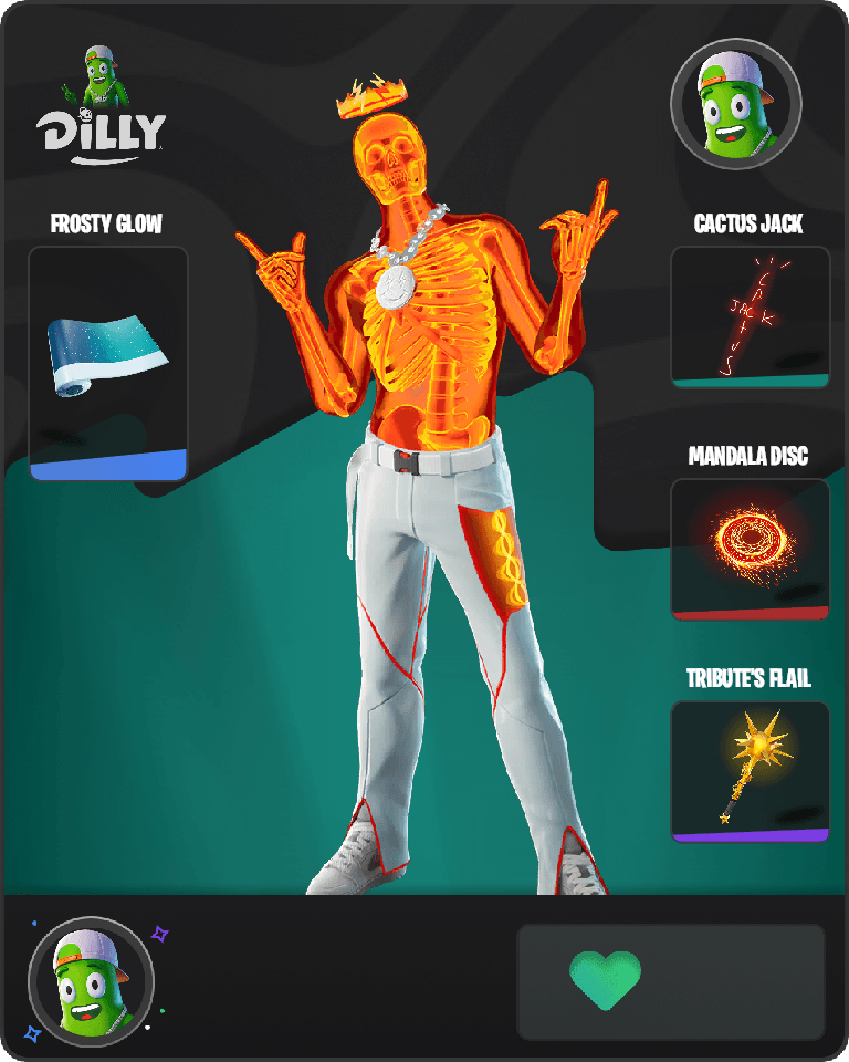 Inferno Skeleton Balvin Fortnite combo