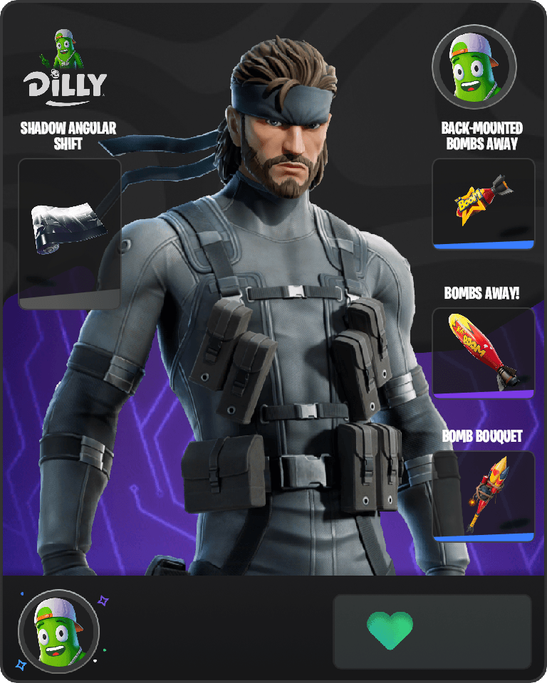 Solid Snake Fortnite combo