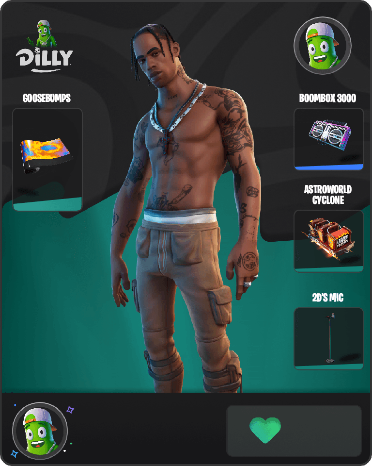 Travis Scott Fortnite combo