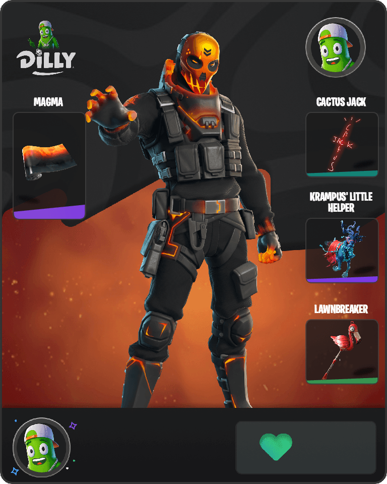 Molten Metal Mouth Fortnite combo