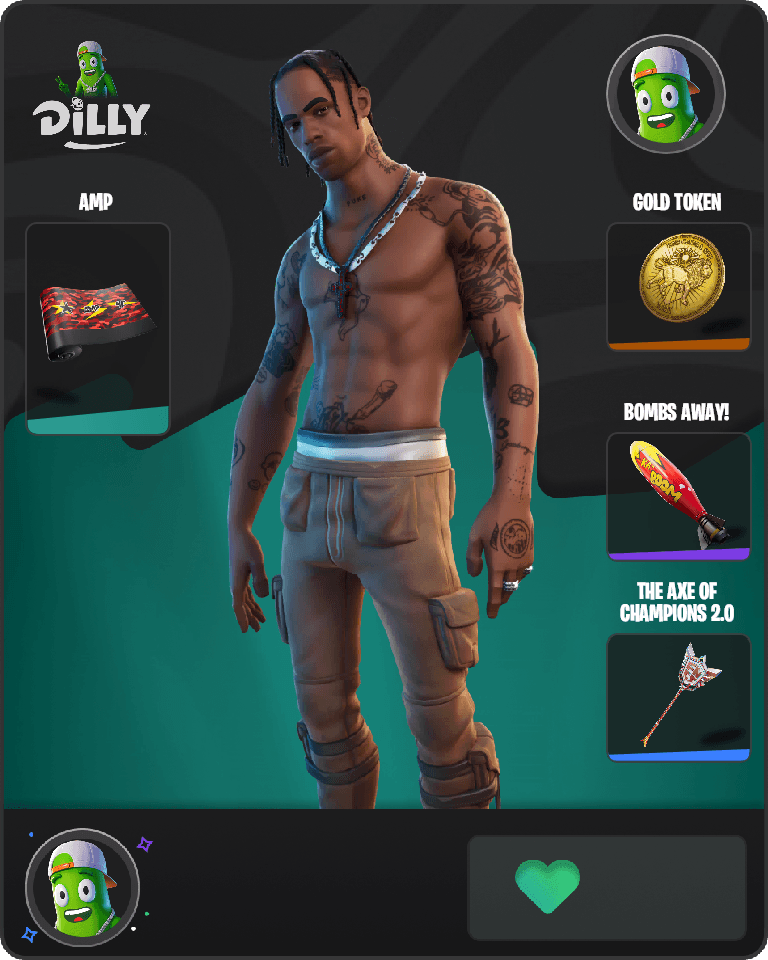 Travis Scott Fortnite combo