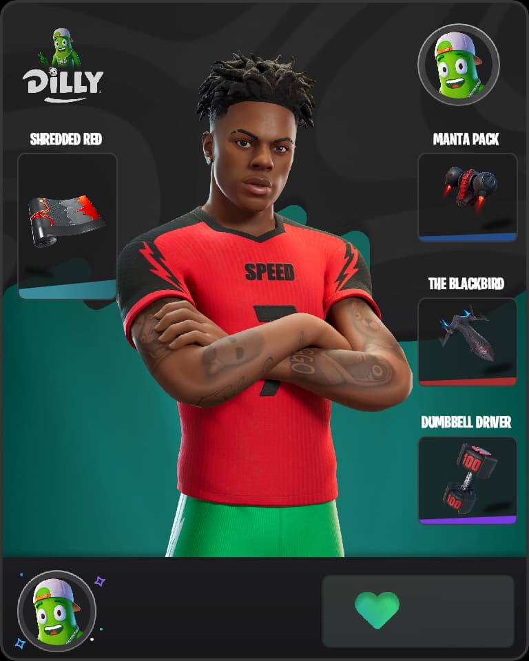 IShowSpeed Fortnite skin combo