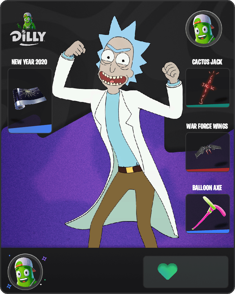 Rick Sanchez Fortnite combo
