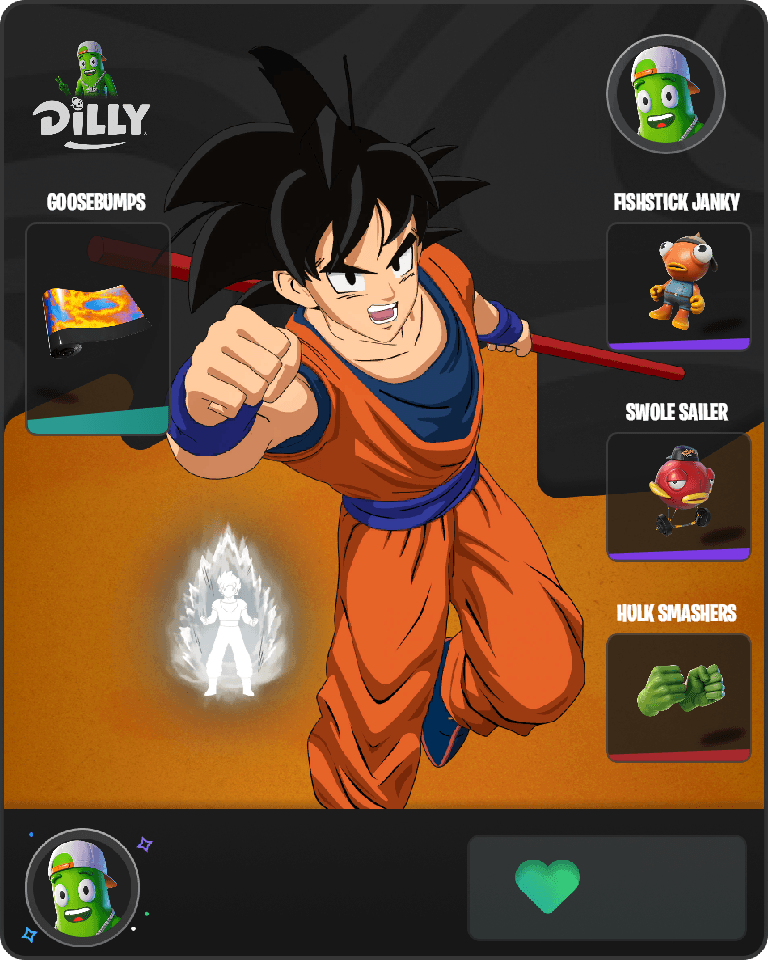 Son Goku Fortnite combo
