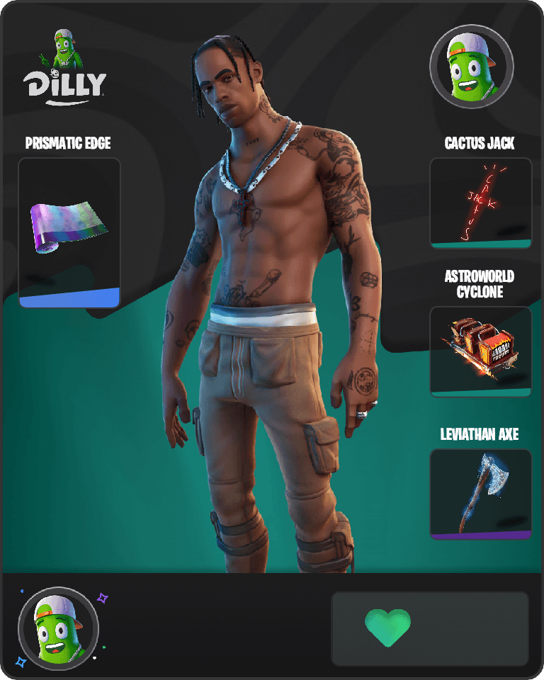 Travis Scott Fortnite combo