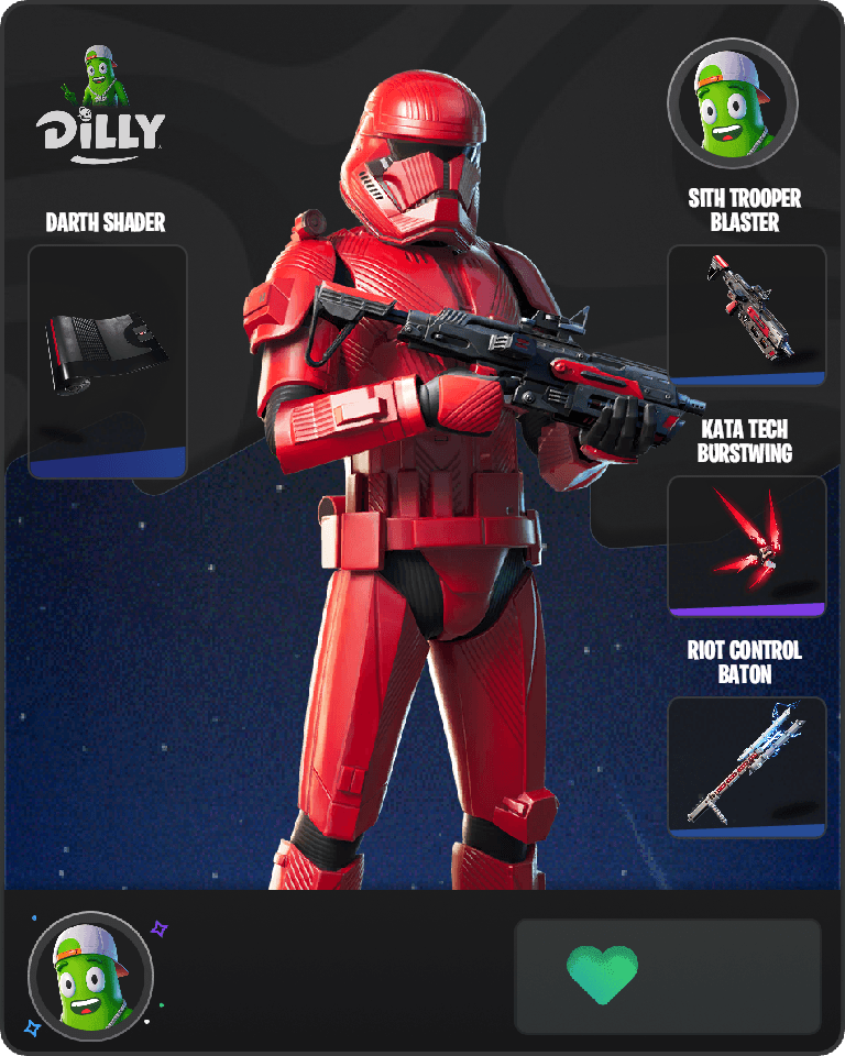 Sith Trooper Fortnite combo