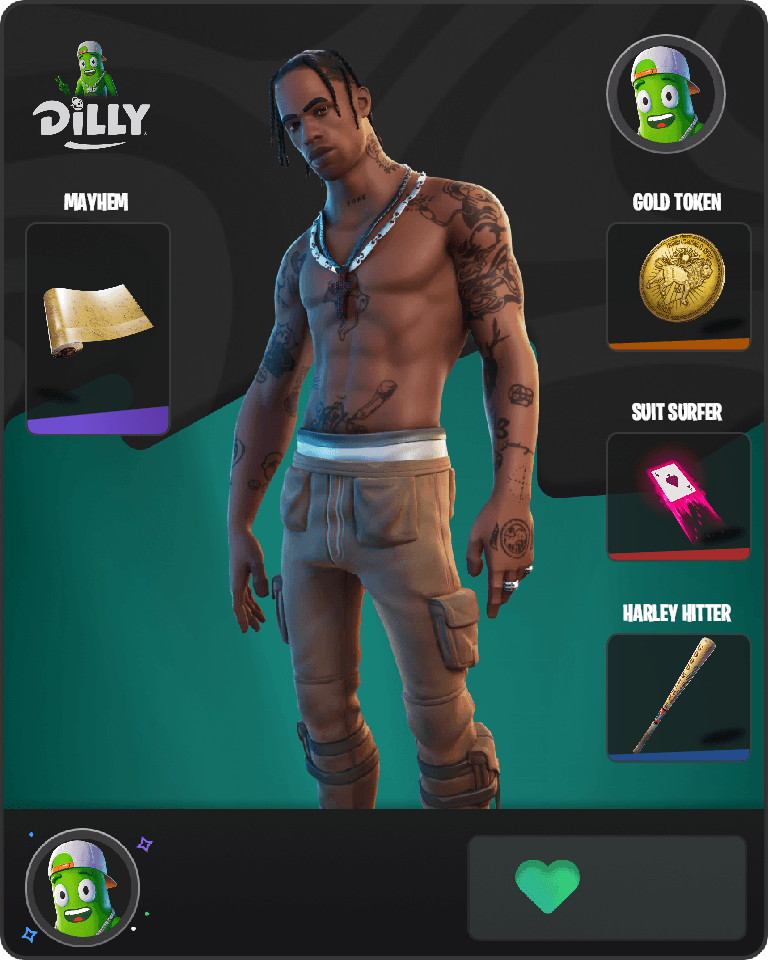 Travis Scott Fortnite combo
