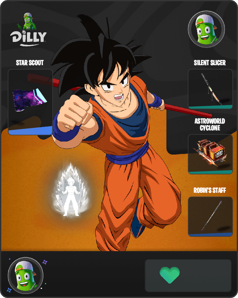 Son Goku Fortnite combo