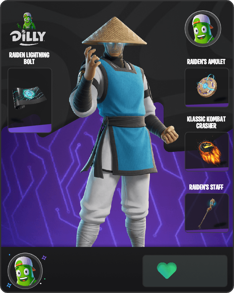 Raiden (MK3) Fortnite combo