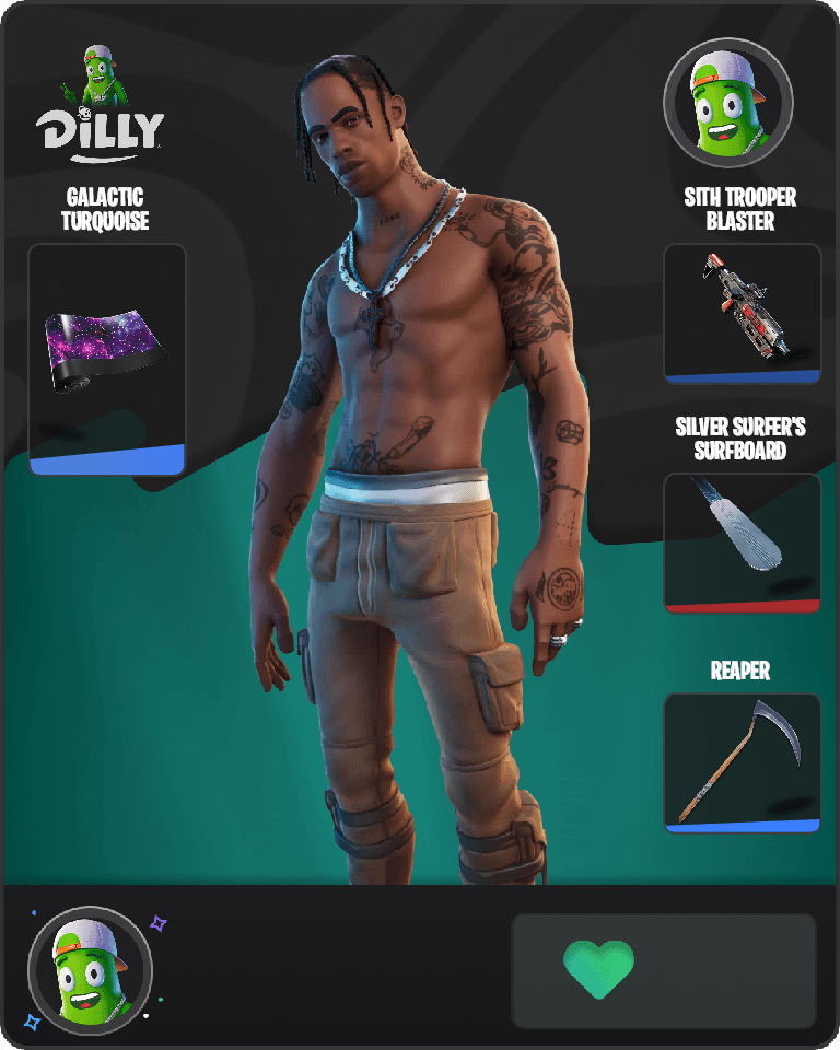 Travis Scott Fortnite combo