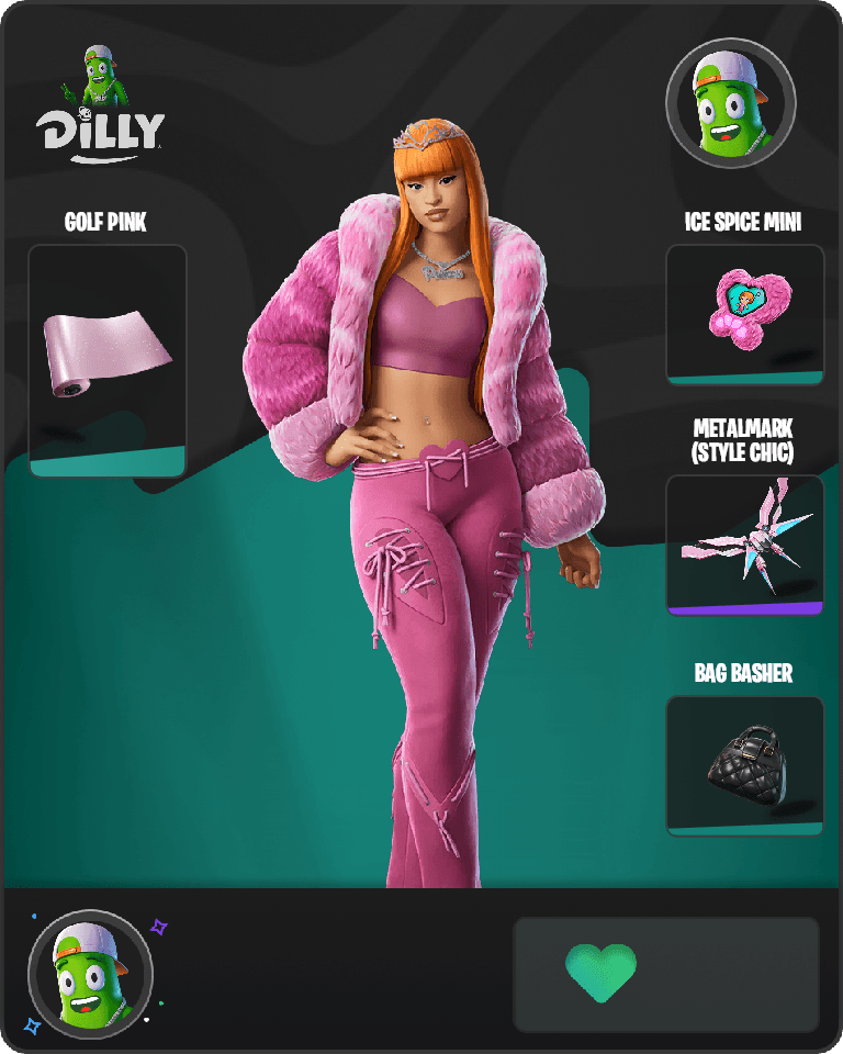 Rap Princess Ice Spice Fortnite combo