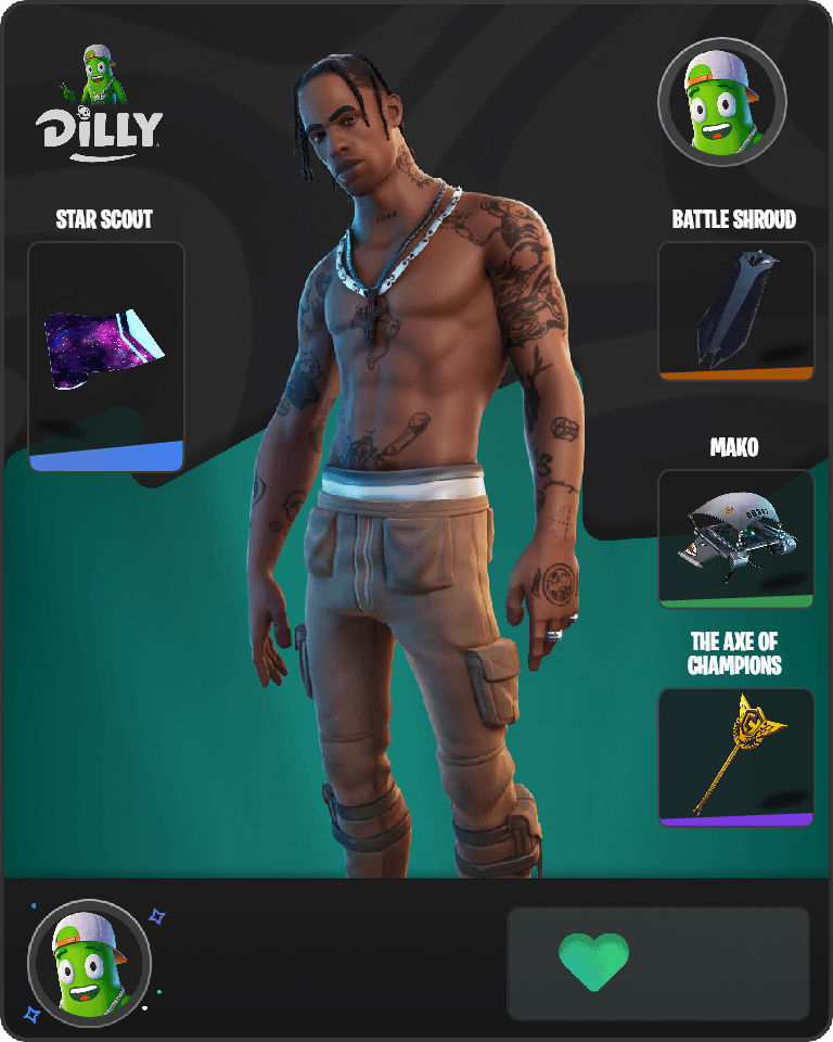 Travis Scott Fortnite combo