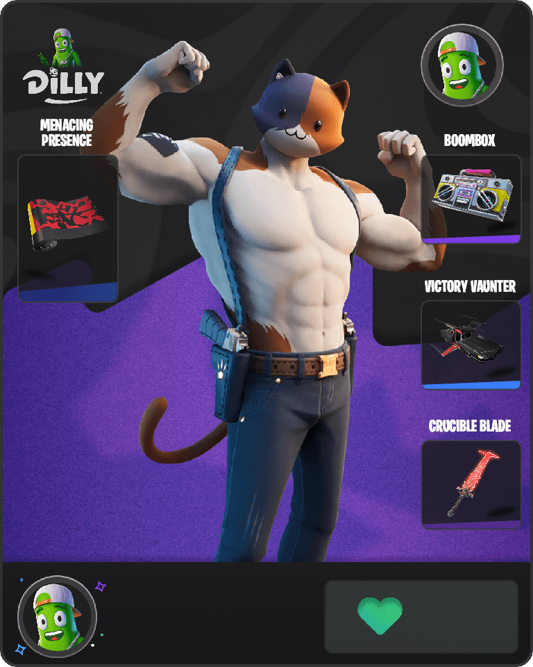 Meowscles Fortnite combo