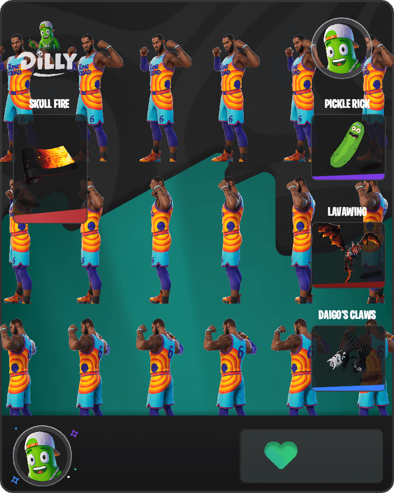 Tune Squad LeBron Fortnite combo